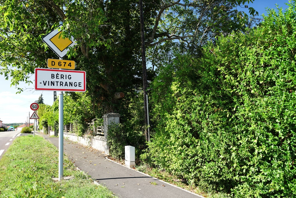 Panneau Commune Berig-Vintrange Casas - Moselle