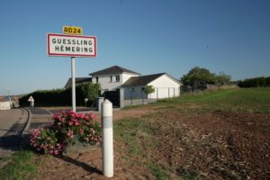 Panneau Commune Guessling Hemering - Casas - Moselle