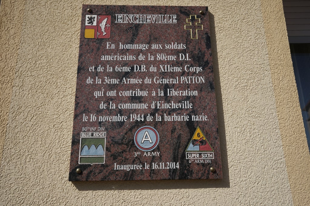 Plaque Commune Eincheville Casas - Moselle