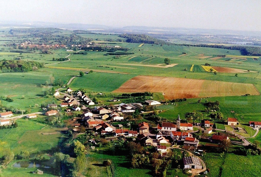 Vue aerienne commune Boustroff - Casas - Moselle-min